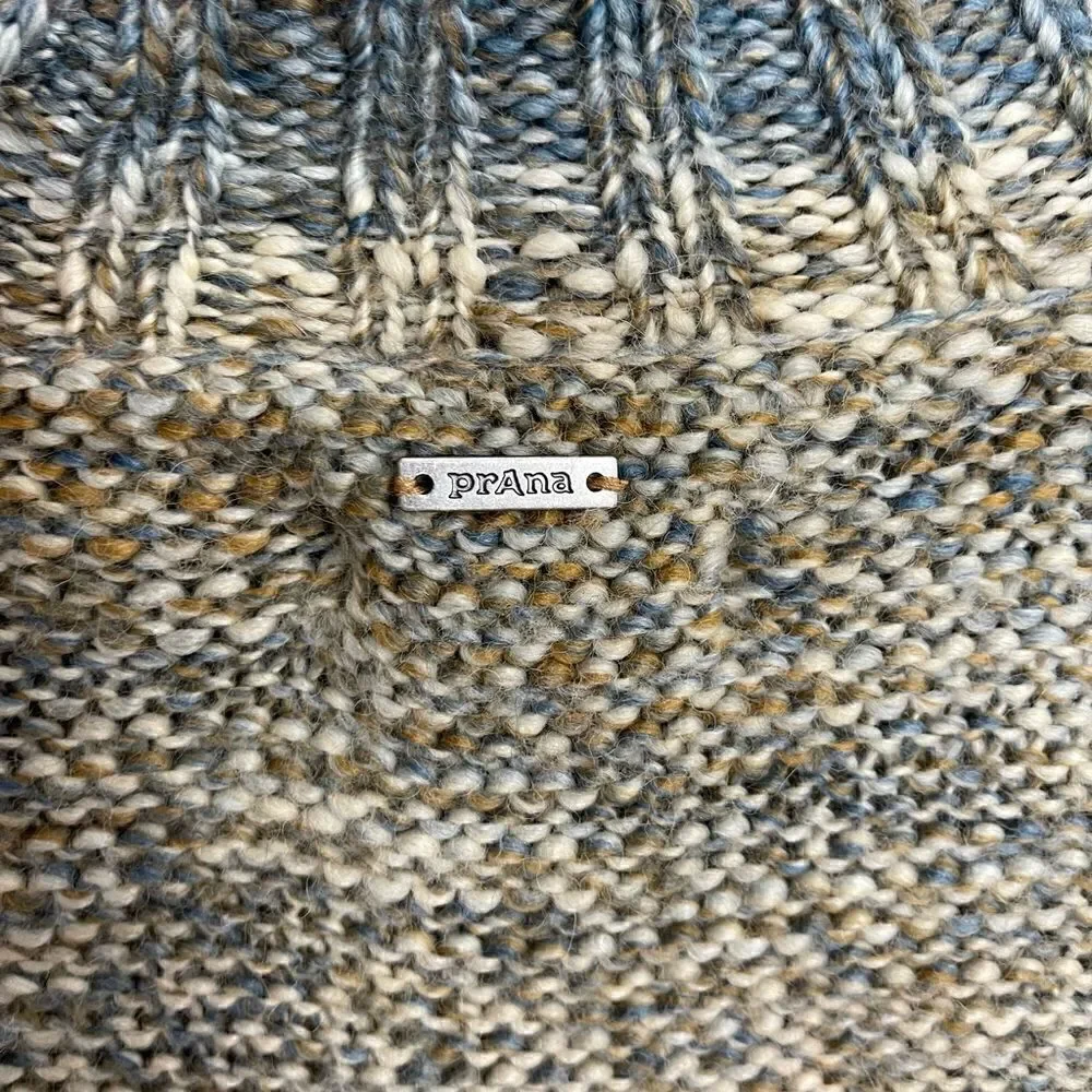 NWT Prana Women's Multi Autum Rein Turtleneck Tunic Sweater Size M Danish Blue
